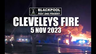 Cleveleys Fire  Jubilee Gardens Nov 2023 [upl. by Odradlig]