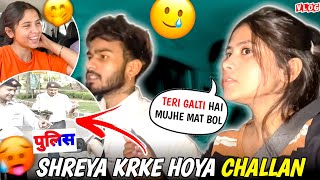 Shreya Krke Hoya Challan😩 Caught by Chandigarh Police😡  Vasu Vlogs [upl. by Keese]