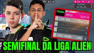 NOISE AMASSOU NA SEMIFINAL DA LIGA ALIEN  JAYA E BAK SÃO OS DESTAQUES DO TIME  BOOYAH COM 24 KILLS [upl. by Ecyob354]