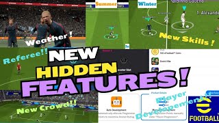 Whats New in eFootball new Update 🔥 Hidden 🔎 Features efootball pes gaming update konami [upl. by Waterman]