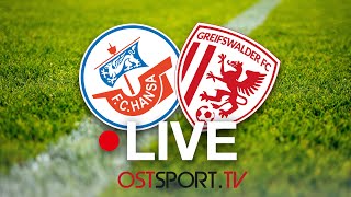 LIVE FC Hansa Rostock II  Greifswalder FC  Regionalliga Nordost  SP11 [upl. by Eboj675]