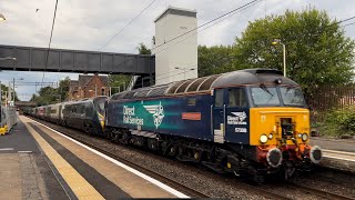 57308 DRAGGING 390124  MORE at Uddingston Railway Station 17072024 [upl. by Atirhs]