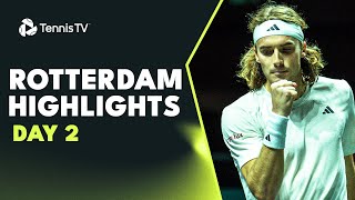 Tsitsipas Medvedev Auger Aliassime amp Zverev All Feature  Rotterdam 2023 Highlights Day 2 [upl. by Annav]