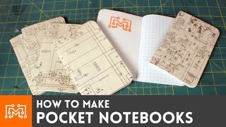 Pocket notebooks  HowTo  I Like To Make Stuff [upl. by Husein]