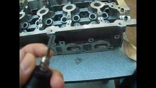 Repair Aluminum Cylinder Head threads with helicoil kit Part 7 [upl. by Ecirtnuahs608]