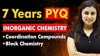 𝟳 𝗬𝗲𝗮𝗿𝘀 𝗣𝗬𝗤  Coordination compounds amp Block chemistry  NEET 2024 [upl. by Elinnet]