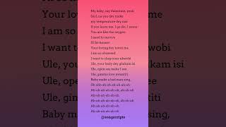 Love nwantiti ckay lyrics 1 shorts ytshorts ckay lyrics music youtube tiktok [upl. by Viridi]