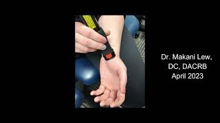 Sprained wrist treatment with laser tape and exercises [upl. by Novonod614]