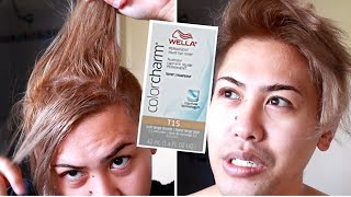 Toning My Hair Beige Blonde with a Wella T15 Toner [upl. by Uke]