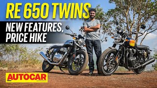 2023 Royal Enfield Interceptor Continental GT 650 review  Whats new  First Ride  Autocar India [upl. by Mellisent]