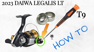 HOW TO INSTALL BEARINGS IN THE 2023 DAIWA LEGALIS LT [upl. by Mirabel]