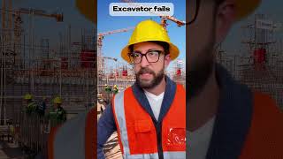 Excavator fails adamrose construction engineering workers [upl. by Aniahs874]