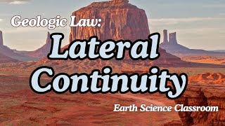 Geologic Principles Law of Lateral Continuity [upl. by Mathre]