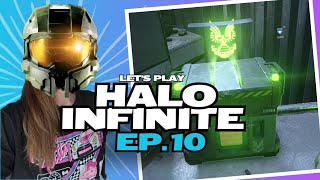 Lets Play Halo Infinite Ep 10  Collecting spartan cores armory lockers and helping out squads [upl. by Femi]