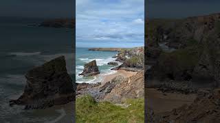 Bedruthan steps in England bedruthansteps england cornwall coastline coastlife [upl. by Byran]