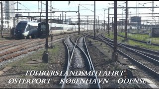 Führerstandsmitfahrt Dänemark Østerport  København H  Odense mit IC 865 [upl. by Oiluig745]