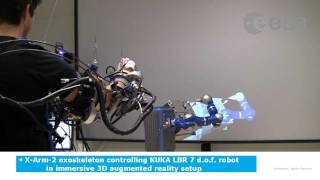 XArm2 Exoskeleton and KUKA LWR Demo in 3D Augmented Reality [upl. by Anet]