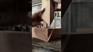 The threepointed joint in mortise and tenon structure furniture is also called the corner tenon [upl. by Wit248]