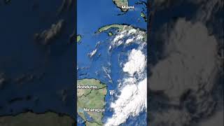 Mesmerizing 3D graphic shows hurricane Helene’s track [upl. by Nnaxor690]