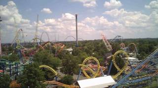 Drop Tower POV Carowinds Intamin Giant Drop [upl. by Colby]