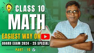 UP board Class 10 maths in hindi  Part  10  Adarsh Quantum [upl. by Janek508]