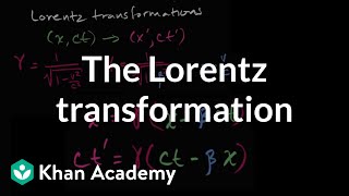 Introduction to the Lorentz transformation  Special relativity  Physics  Khan Academy [upl. by Mccallion49]