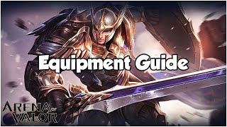 Equipment Guide  Arena of Valor [upl. by Sulohcin]