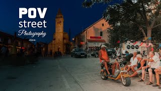 Relaxing 15 Minutes of POV Street Photography  Beach and Sunset  Pakoštane Croatia [upl. by Blisse303]