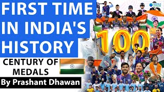 FIRST TIME IN INDIAS HISTORY 100 MEDALS at the Asian games  Century of Medals [upl. by Aysan]