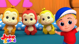 Cinq Petits Singes Vidéo pour bébé  Plus Comptines Apprentissage pour Enfants [upl. by Llenrac401]