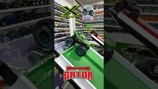 monsterjam Toy MonsterTruck race  Viewer request 633  Boss Gator 🆚 WolfsHead WIld battle [upl. by Ettennyl]