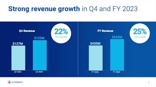 Guardant Health GH Q4 2023 Earnings Presentation [upl. by Nimajneb286]