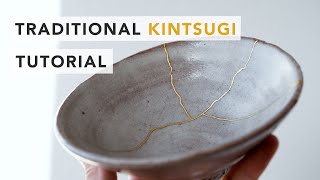 Basic Kit Traditional Kintsugi Tutorial  Food safe method  Broken ceramics [upl. by Stevenson745]