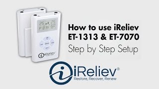 How to use iRelievs TENS EMS System [upl. by Eilegna]