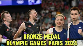 AstrupRasmussen DEN VS AaronSoh MAS Live Score Bronze Medal Badminton Olympic Games Paris 2024 [upl. by Ikcir]