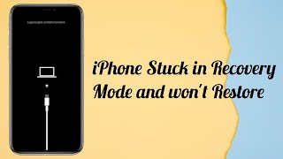 iPhone Stuck in Recovery Mode and wont Restore after iOS 18 Fixed [upl. by Saihttam]