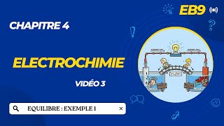 Classe EB9 Vidéo 3Electrochimie Equilibre Exemple 1 [upl. by Sinnaiy638]