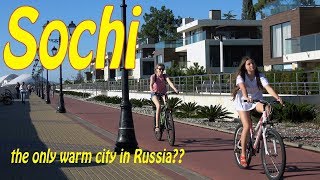 Sochi Russia 4K City  People  Sights [upl. by Fanchette]