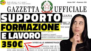 UFFICIALE Supporto Formazione e Lavoro 2023 RDC occupabili A Chi Spetta e come funzionerà [upl. by Amisoc]