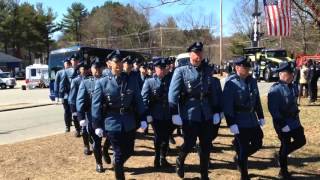 Riderless horse follows casket of fallen trooper Thomas Clardy [upl. by Mur]