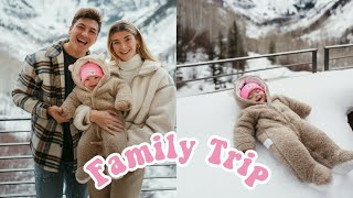 Taking Our Baby To The Snow For The First Time  Family Vacation [upl. by Aiotal286]