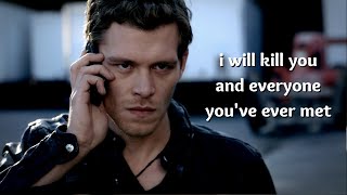 klaus mikaelson making iconic threats for 3 minutes straight [upl. by Nairb]