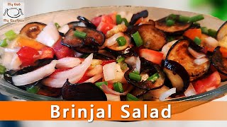 SRI LANKAN BRINJAL SALAD  EGGPLANT SALAD RECIPE MyFoodMyRecipes [upl. by Jasen]