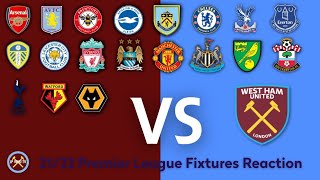 2122 West Ham United Premier League Fixtures Live Discussion  JP WHU TV [upl. by Llerrah]