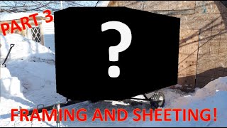 framing and sheeting enclosed trailer build part 3 [upl. by Htiffirg]