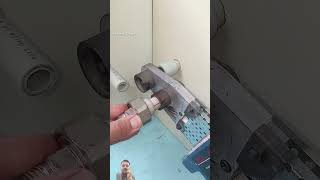 DIY plumbing basics How to connect a plastic pipe in a difficult corner shorts [upl. by Julian]