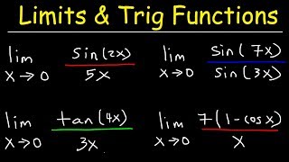 Limits of Trigonometric Functions [upl. by Ajam]