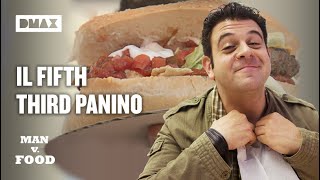 Adam Richman sfida il leggendario Fifth Third Burger  Man vs Food [upl. by Ominoreg]