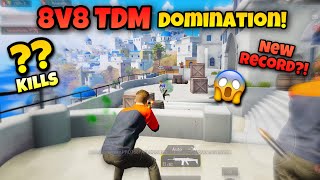 WORLD RECORD Kills IN 8v8 TDM  Full Domination MODE  PUBG Mobile [upl. by Rafael]