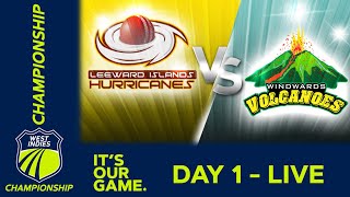 🔴 LIVE Leeward Islands v Windward Islands  Day 1  West Indies Championship 2024  Weds 17th April [upl. by Amo]